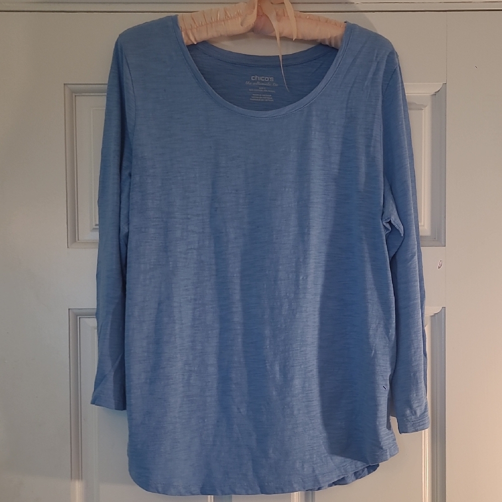 Chico's Scoop neck long sleeved t shirt